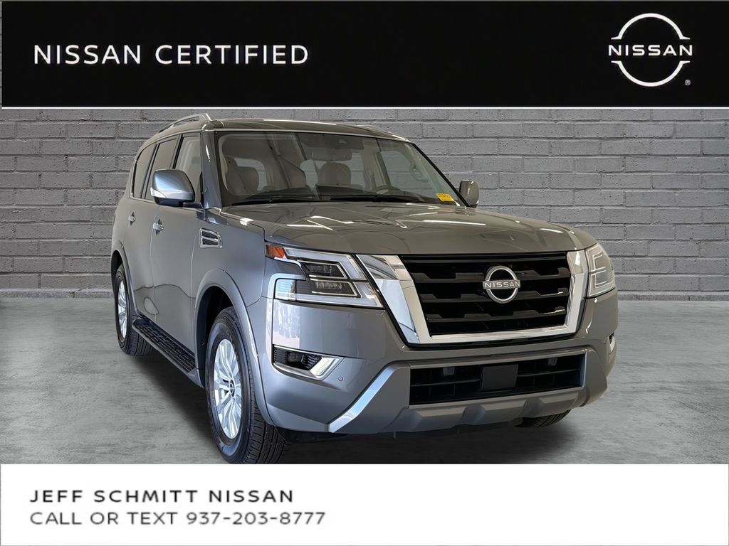 Gray (Gun Metallic) 2024 Nissan Armada SUV / Crossover Four-Wheel Drive 7-Speed Automatic