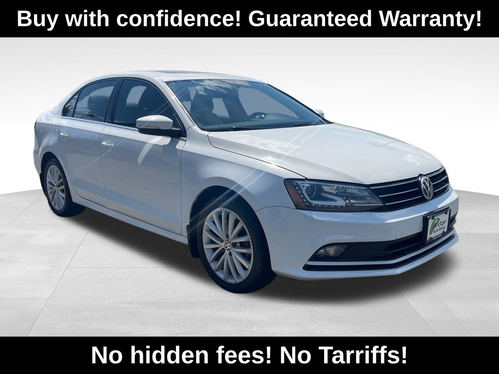 Pure White 2016 Volkswagen Jetta Sedan Front-Wheel Drive 6-Speed Automatic
