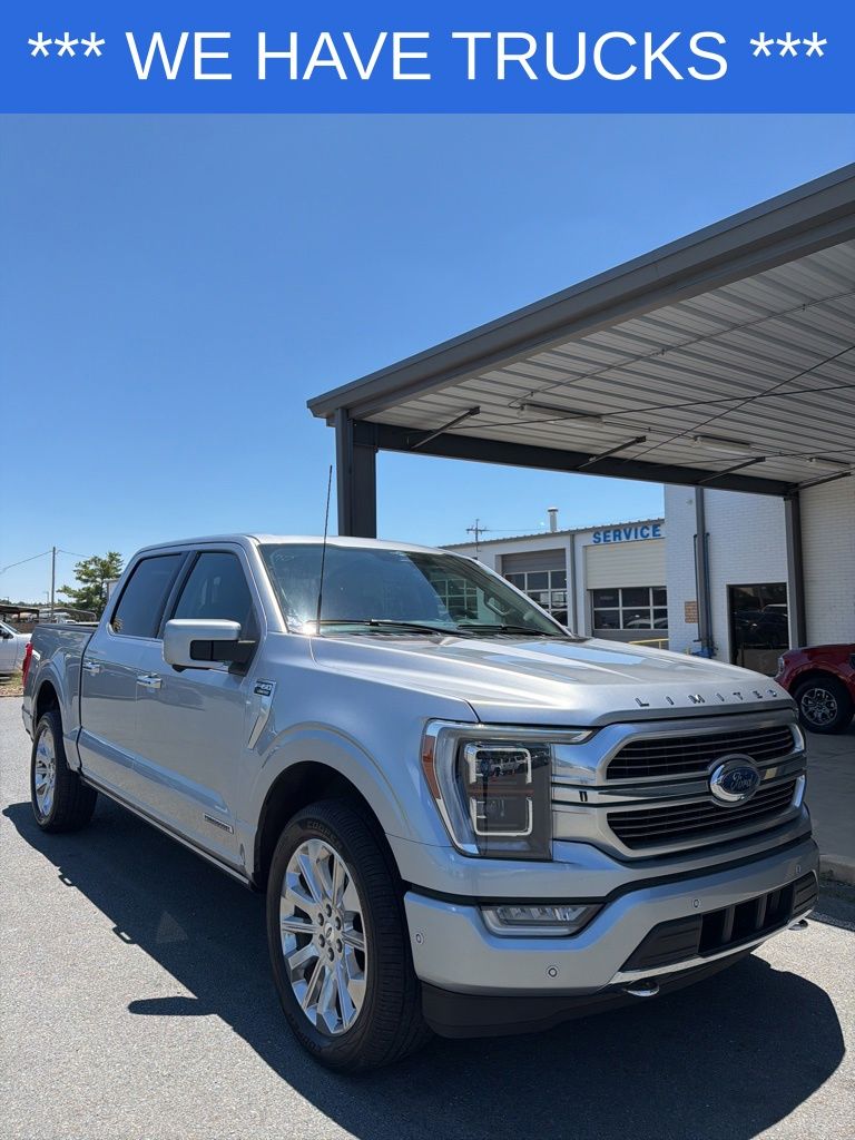 Silver Metallic 2023 Ford F-150 Limited SuperCrew 4WD Pickup Truck Four-Wheel Drive Automatic
