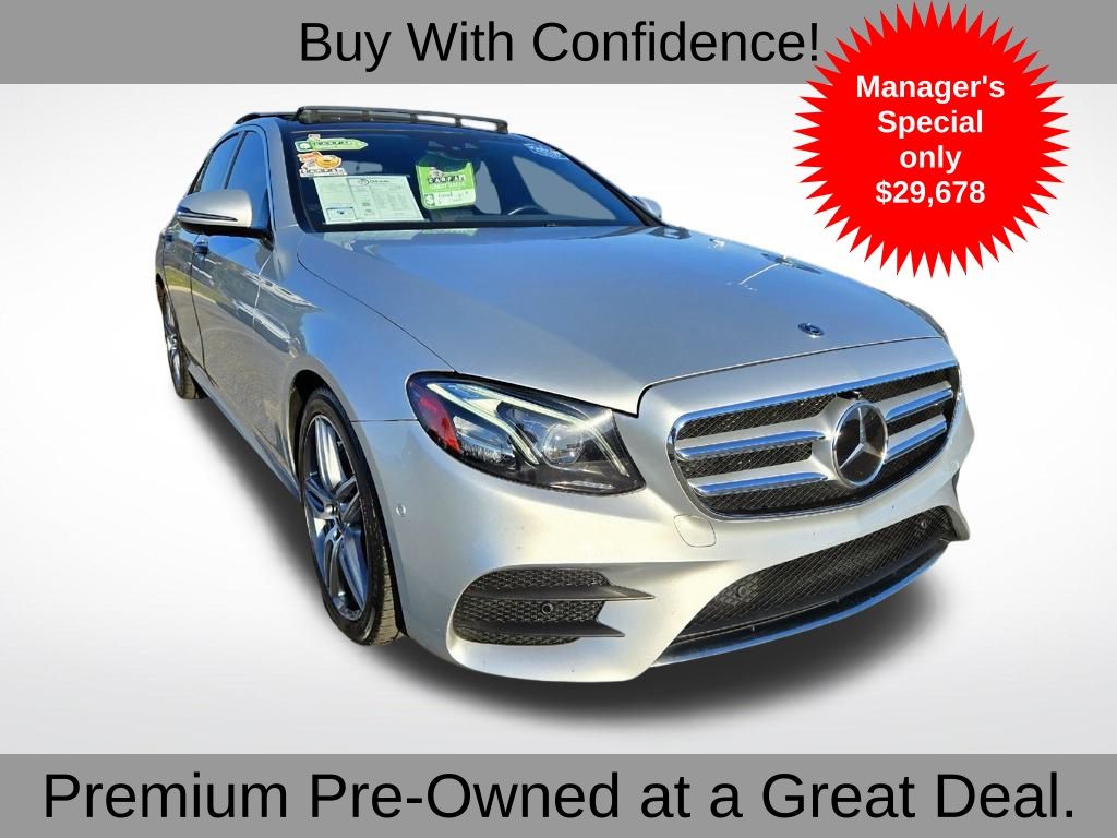 Silver 2020 Mercedes-Benz E-Class E 450 4MATIC AWD Sedan All-Wheel Drive 9-Speed Automatic