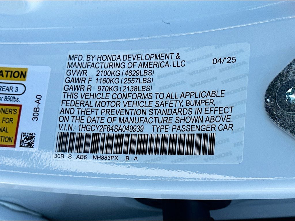 2025 Honda Accord EX-L 23