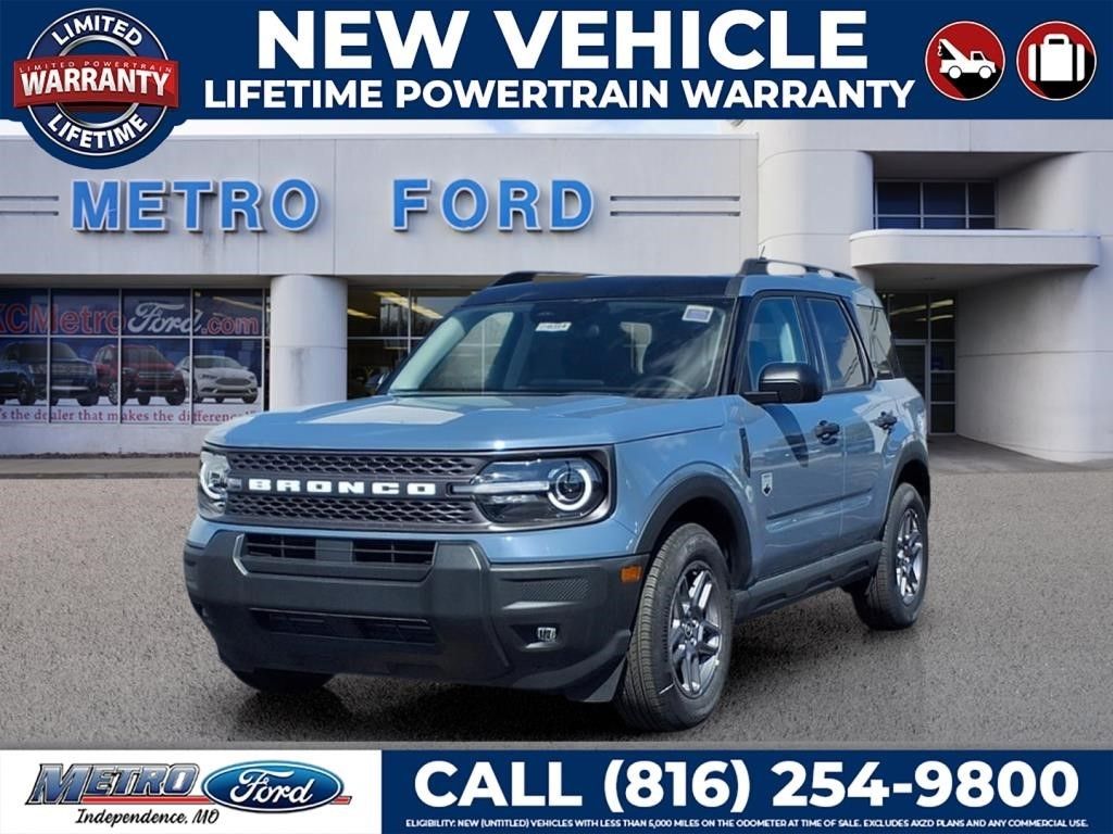 Blue (Azure Gray Metallic Tri-Coat) 2025 Ford Bronco Sport SUV / Crossover All-Wheel Drive 8-Speed Automatic