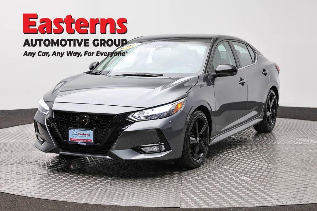 Gun Metallic/Super Black 2023 Nissan Sentra Sedan Front-Wheel Drive Continuously Variable Transmission
