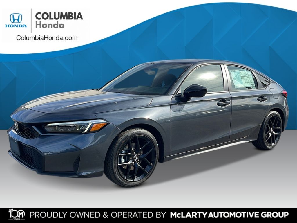Meteorite Gray Metallic 2026 Honda Civic Hybrid Hatchback Front-Wheel Drive Continuously Variable Transmission