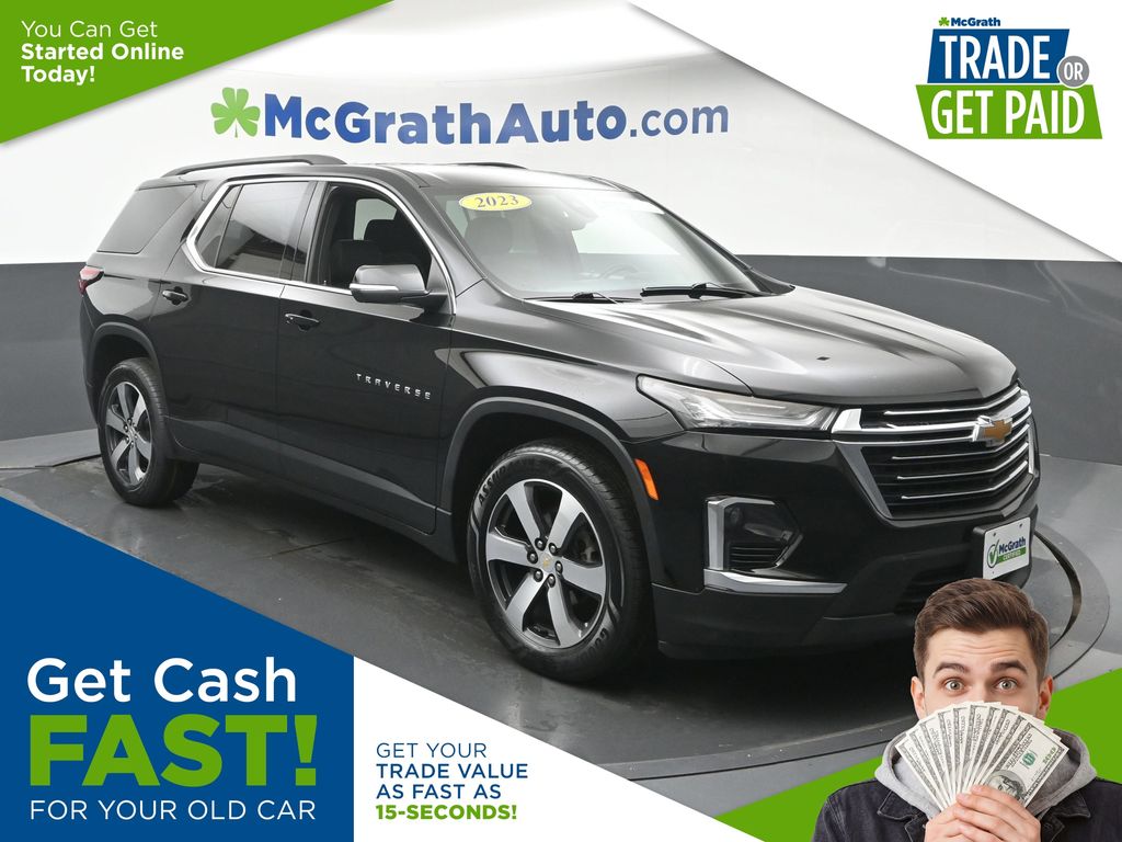 Mosaic Black Metallic 2023 Chevrolet Traverse SUV / Crossover Four-Wheel Drive 9-Speed Automatic