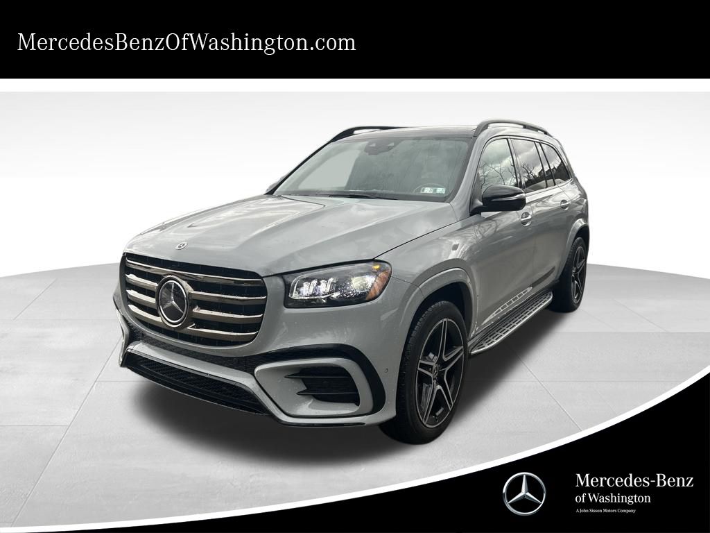 Gray (MANUFAKTUR Alpine Grey) 2025 Mercedes-Benz GLS 450 4MATIC SUV / Crossover All-Wheel Drive 9-Speed Automatic