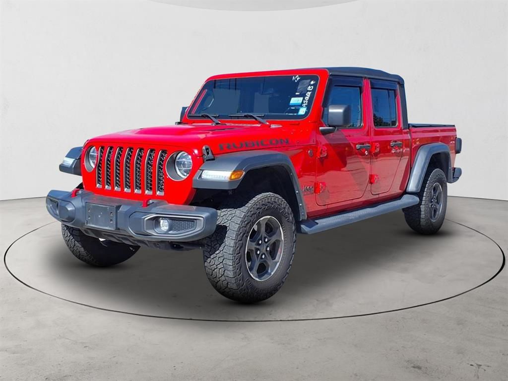 Firecracker Red Clearcoat 2021 Jeep Gladiator Rubicon Crew Cab 4WD Pickup Truck Four-Wheel Drive 8-Speed Automatic