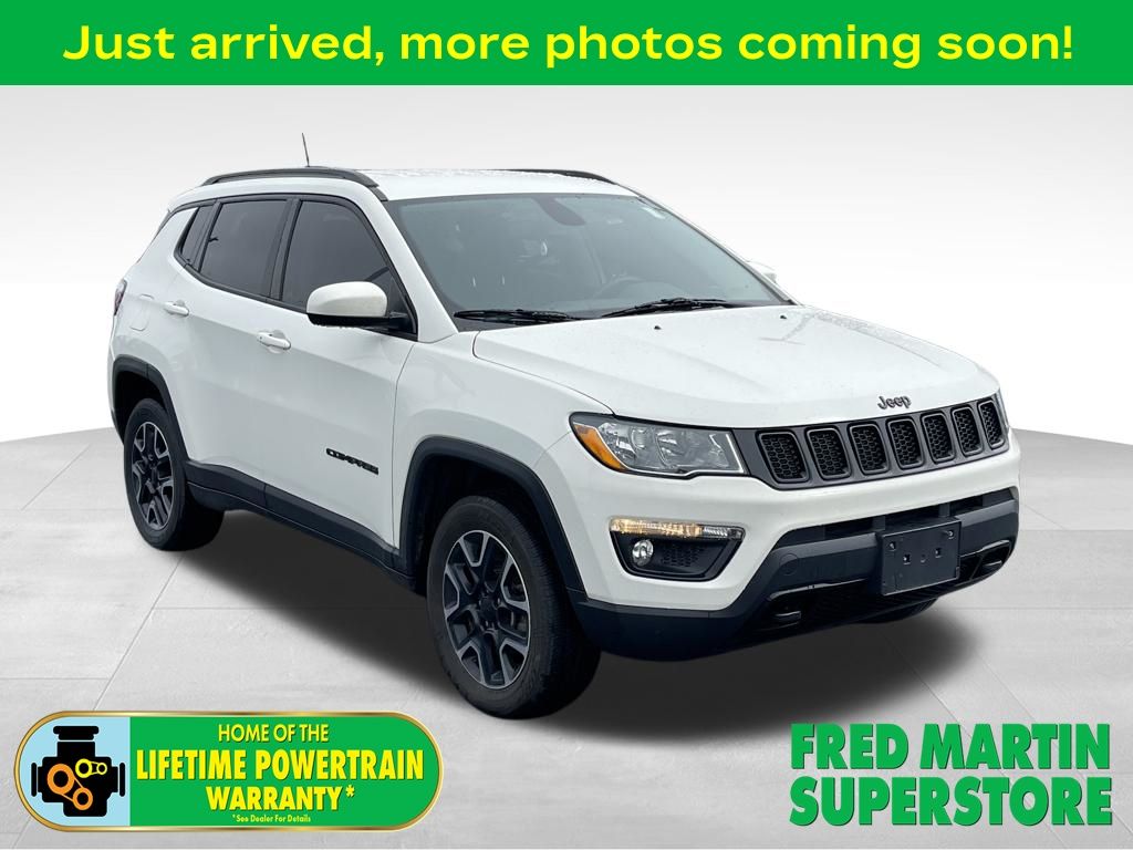 White Clearcoat 2019 Jeep Compass Sport 4WD SUV / Crossover Four-Wheel Drive 9-Speed Automatic