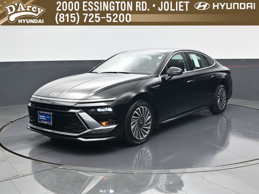 Abyss Black 2025 Hyundai Sonata Hybrid SEL FWD Sedan Front-Wheel Drive 6-Speed Automatic