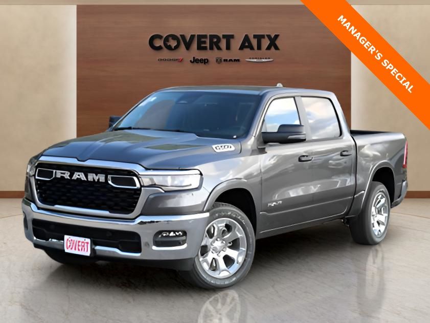 Gray (Granite Crystal Metallic Clearcoat) 2026 RAM 1500 Big Horn Crew Cab 4WD Pickup Truck Four-Wheel Drive 8-Speed Automatic