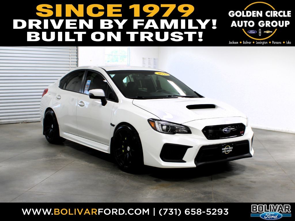 Crystal White Pearl 2018 Subaru WRX STI Sedan All-Wheel Drive 6-Speed Manual