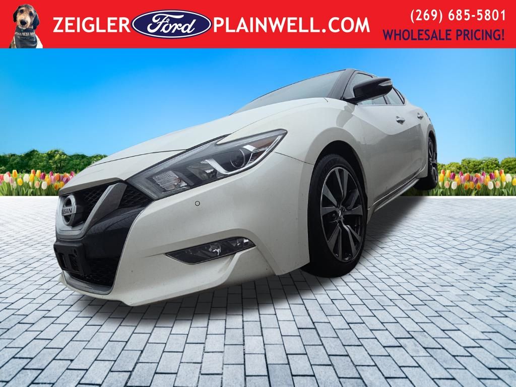 White 2016 Nissan Maxima Platinum Sedan Front-Wheel Drive Continuously Variable Transmission