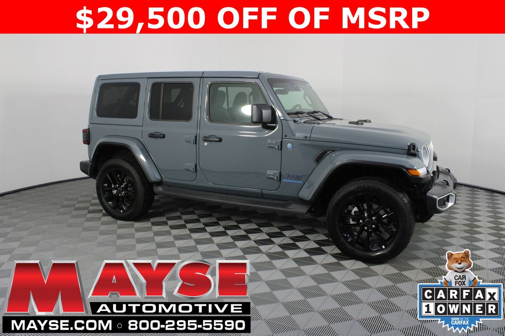 Anvil Clearcoat 2025 Jeep Wrangler 4xe Sahara 4WD SUV / Crossover Four-Wheel Drive 8-Speed Automatic