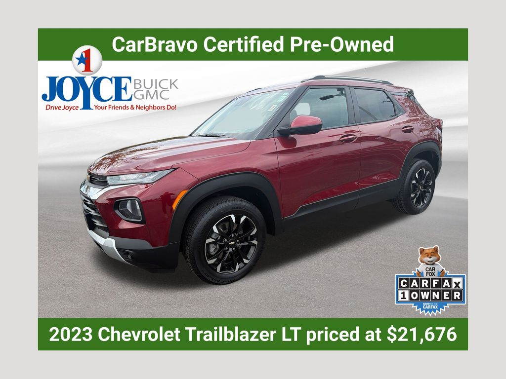 Red (Crimson Metallic) 2023 Chevrolet Trailblazer SUV / Crossover Four-Wheel Drive 9-Speed Automatic