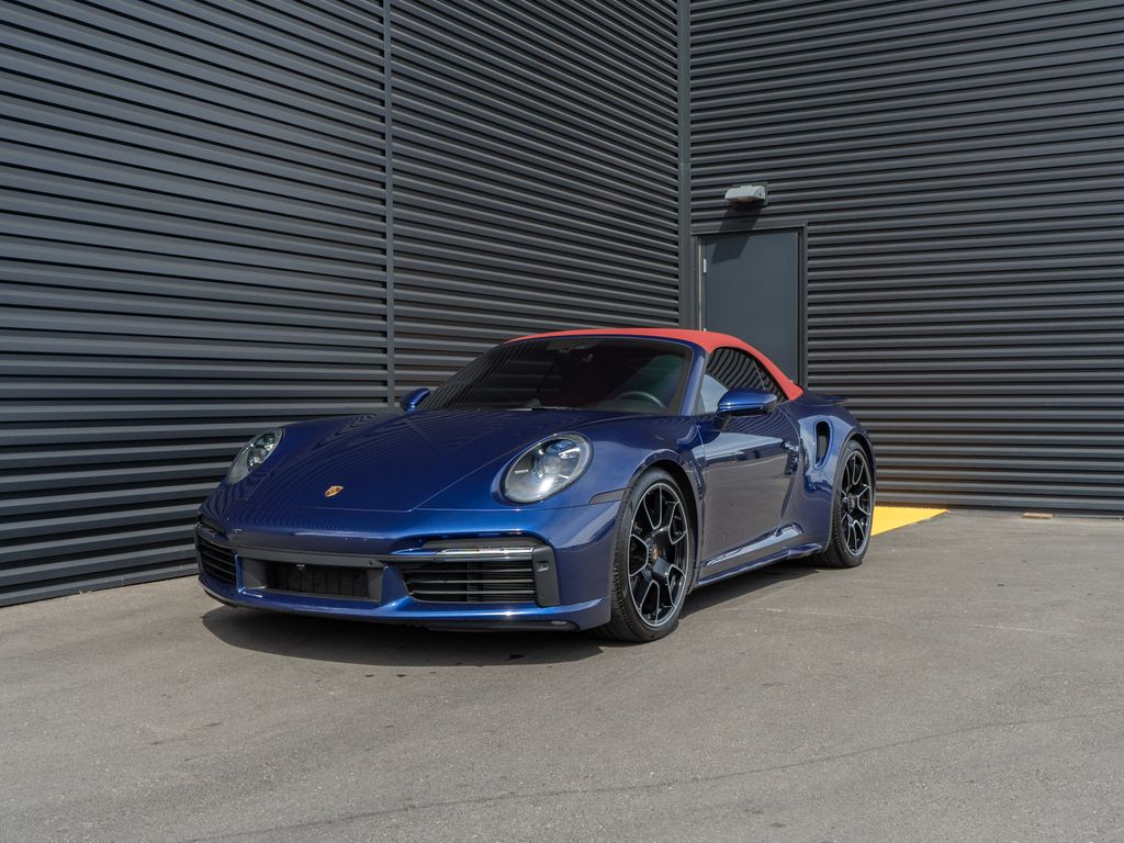 Gentian Blue Metallic 2024 Porsche 911 Turbo S Cabriolet AWD Convertible All-Wheel Drive 8-Speed Automatic