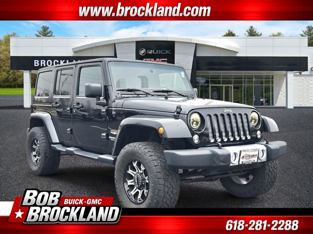 Black Clearcoat 2015 Jeep Wrangler Unlimited Sahara 4WD SUV / Crossover Four-Wheel Drive 5-Speed Automatic