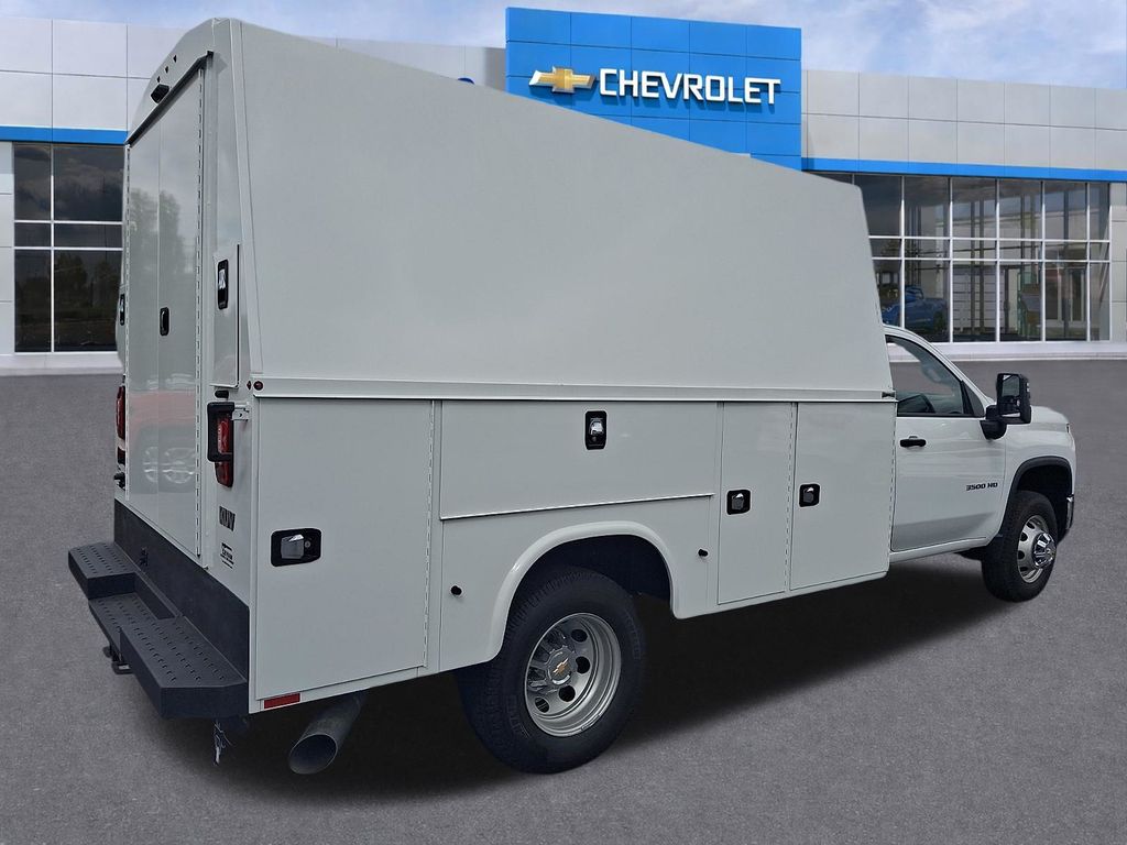 2025 Chevrolet Silverado 3500HD Work Truck White at Klick Lewis Buick Chevrolet