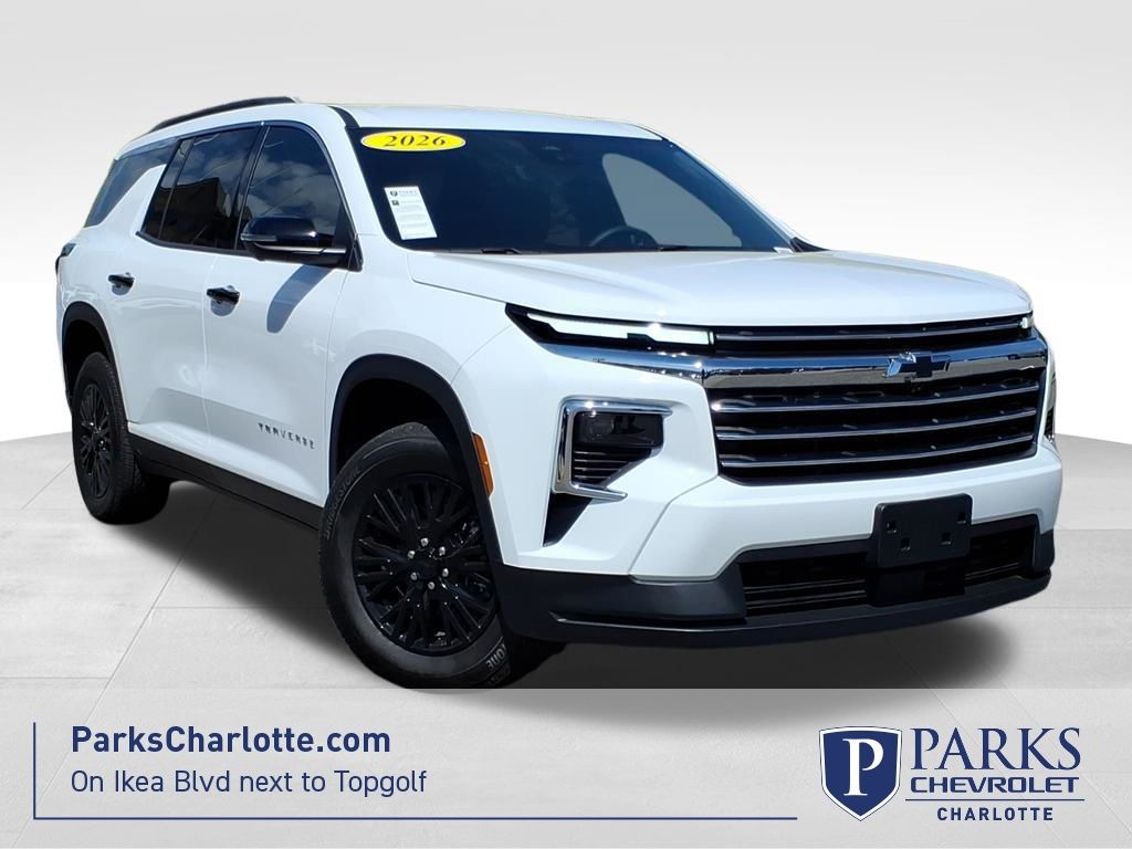 Summit White 2026 Chevrolet Traverse LT FWD SUV / Crossover Front-Wheel Drive 8-Speed Automatic