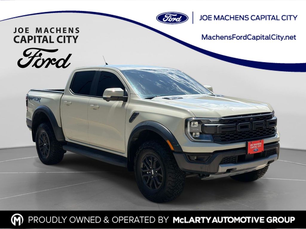 Desert Sand 2025 Ford Ranger Raptor SuperCrew 4WD Pickup Truck Four-Wheel Drive Automatic