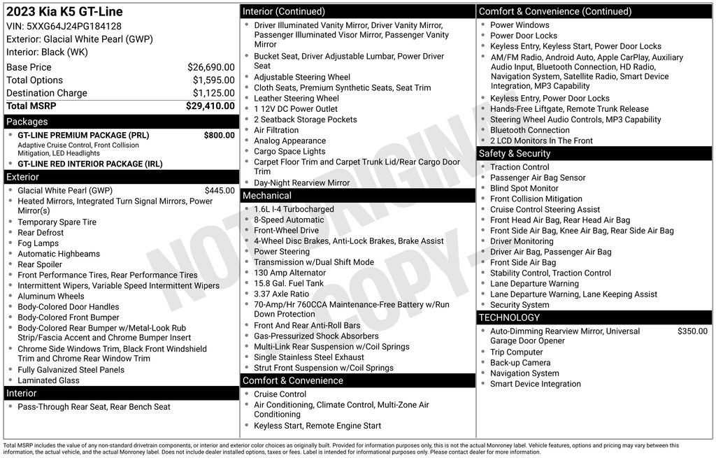 Certified Used 2023 White Kia GT-Line image 5
