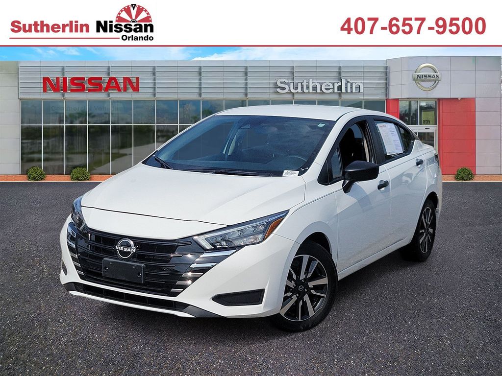 White (Fresh Powder) 2025 Nissan Versa Sedan Front-Wheel Drive Continuously Variable Transmission