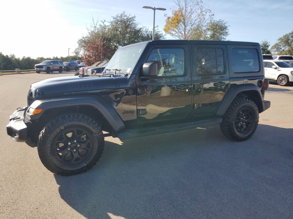 Used Car 2022 Jeep Wrangler  Unlimited Willys For Sale Under $30,000 In Austin, Texas
