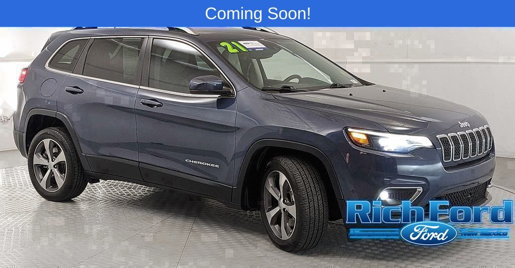 Slate Blue Pearlcoat 2021 Jeep Cherokee Limited FWD SUV / Crossover Front-Wheel Drive 9-Speed Automatic