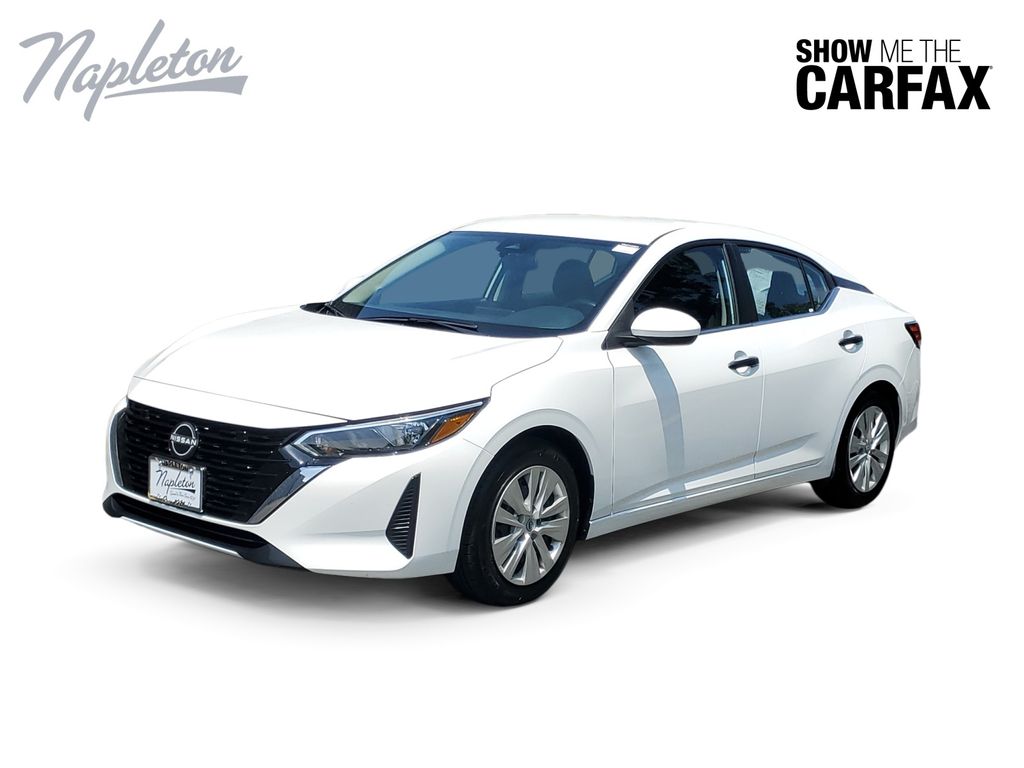 White (Fresh Powder) 2025 Nissan Sentra Sedan Front-Wheel Drive Continuously Variable Transmission