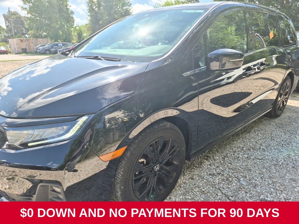 Black 2025 Honda Odyssey Minivan Front-Wheel Drive Automatic