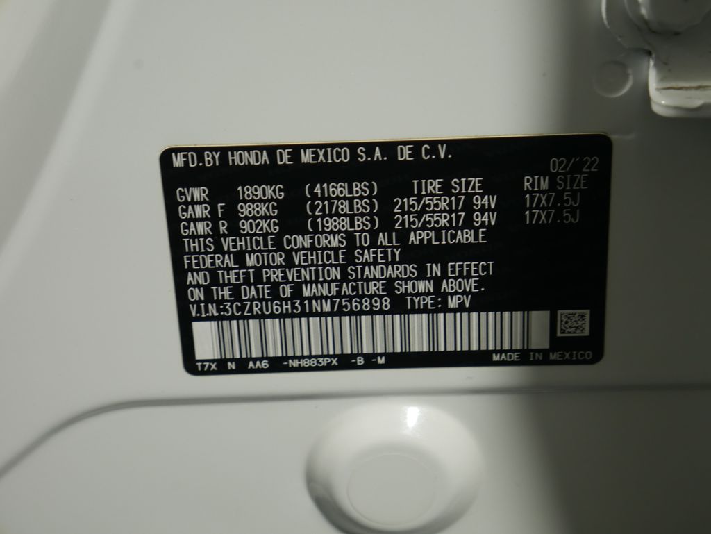 2022 Honda HR-V LX 30