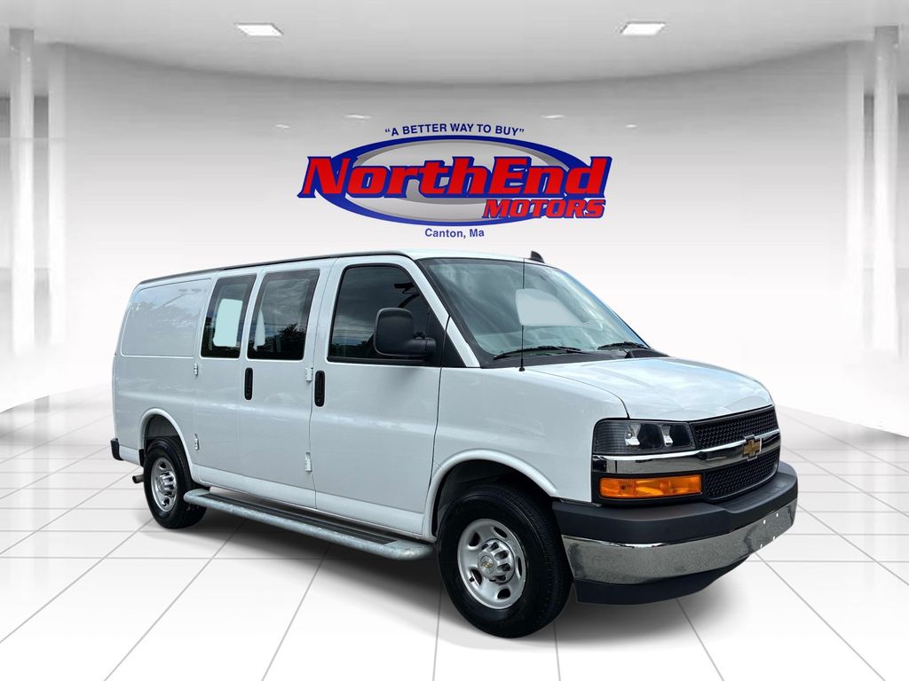 Summit White 2025 Chevrolet Express Cargo Van Rear-Wheel Drive 8-Speed Automatic Overdrive