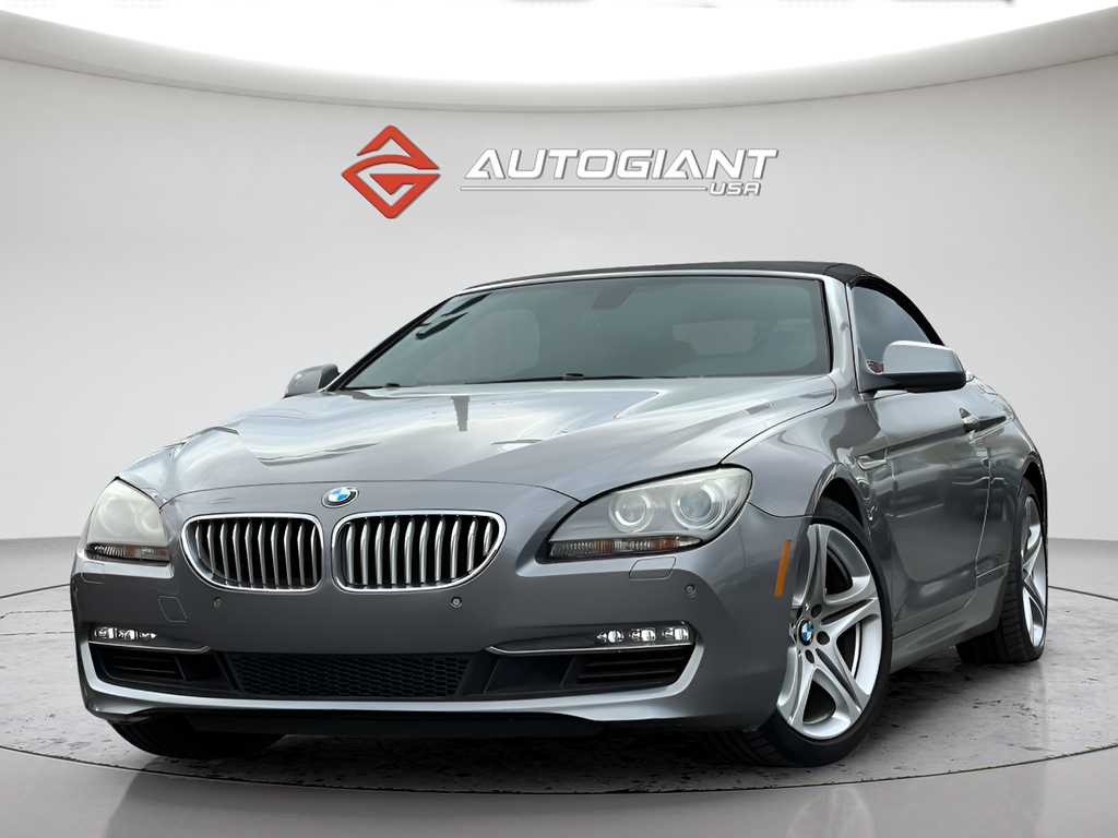 Space Gray Metallic 2013 BMW 6 Series 650i Convertible RWD Convertible Rear-Wheel Drive 8-Speed Automatic