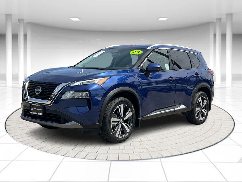 Caspian Blue Metallic 2023 Nissan Rogue SL FWD SUV / Crossover Front-Wheel Drive Continuously Variable Transmission