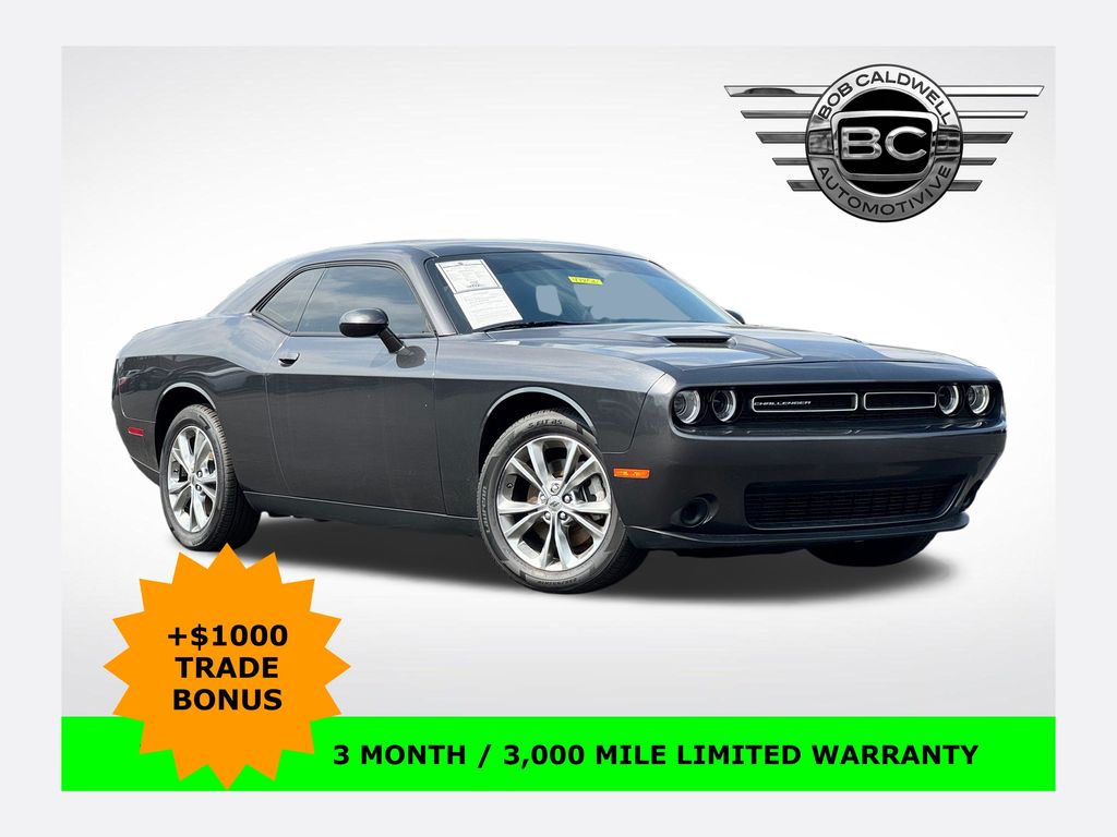 Gray (Granite Crystal Metallic Clearcoat) 2023 Dodge Challenger SXT AWD Coupe All-Wheel Drive 8-Speed Automatic