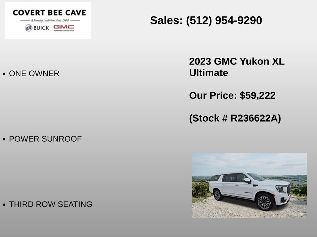 Used Car 2023 Gmc Yukon Xl  Denali Ultimate For Sale Under $60,000 In Austin, Texas
