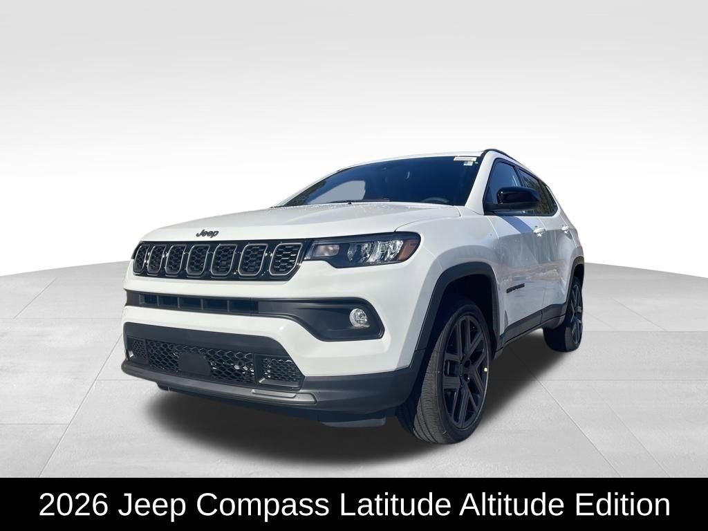 Bright White Clearcoat 2026 Jeep Compass SUV / Crossover Four-Wheel Drive 8-Speed Automatic