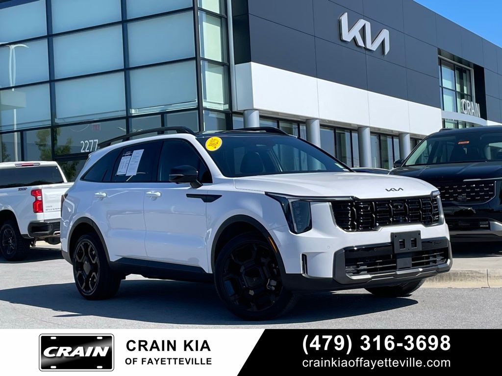Glacial White Pearl 2025 Kia Sorento X-Line SX Prestige AWD SUV / Crossover All-Wheel Drive 8-Speed Dual Clutch