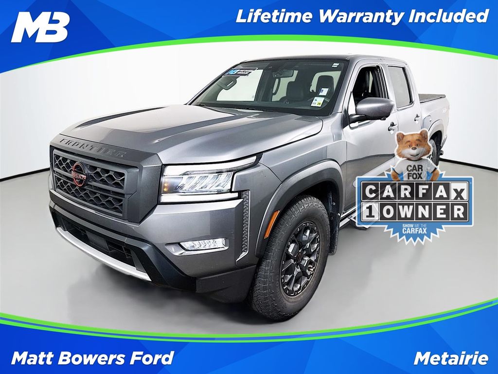 Gray (Gun Metallic) 2023 Nissan Frontier Pickup Truck 4X2 9-Speed Automatic
