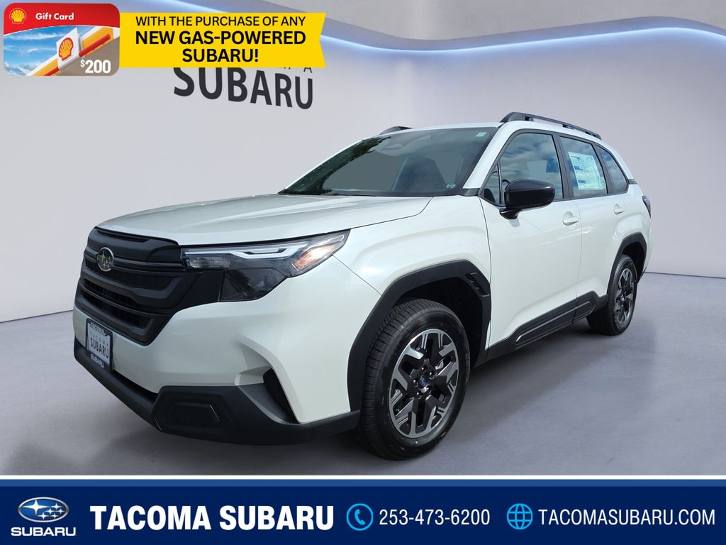 Crystal White Pearl 2026 Subaru Forester SUV / Crossover All-Wheel Drive Continuously Variable Transmission