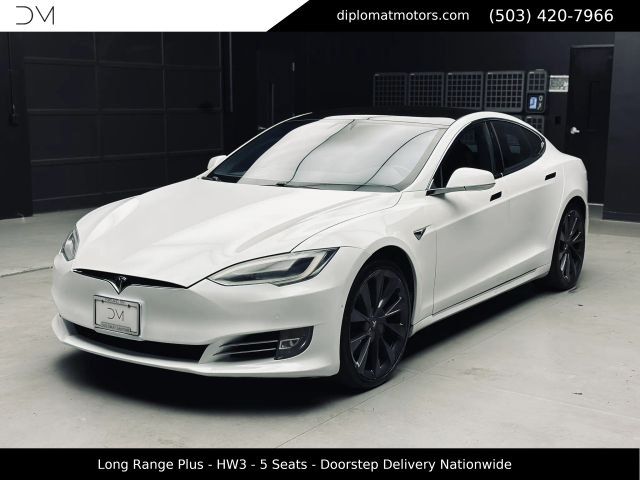 White 2020 Tesla Model S Sedan 1-Speed Automatic