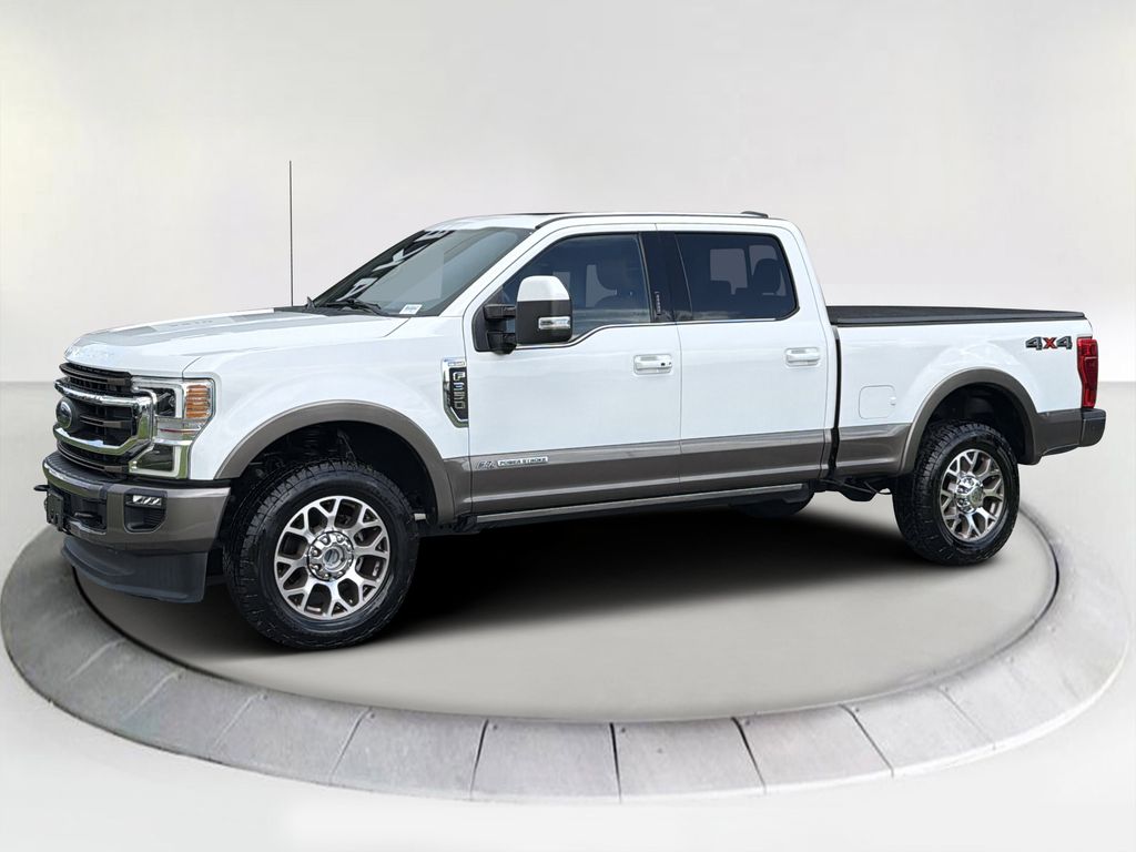 White 2021 Ford F-350 Super Duty Pickup Truck Four-Wheel Drive Automatic
