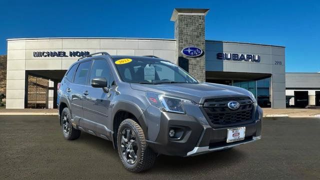 Magnetite Gray Metallic 2023 Subaru Forester SUV / Crossover All-Wheel Drive Continuously Variable Transmission