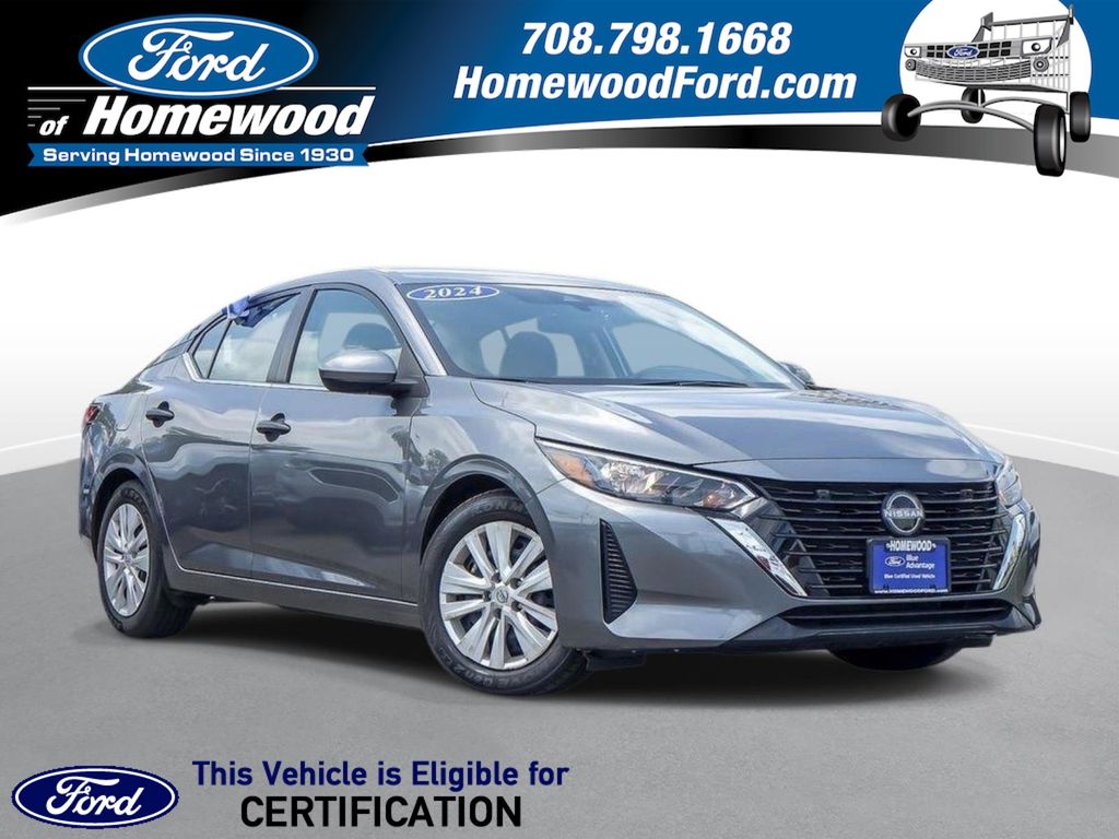 Gray (Gun Metallic) 2024 Nissan Sentra Sedan Front-Wheel Drive Continuously Variable Transmission