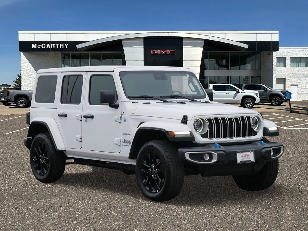 Bright White Clearcoat 2024 Jeep Wrangler 4xe SUV / Crossover Four-Wheel Drive 8-Speed Automatic