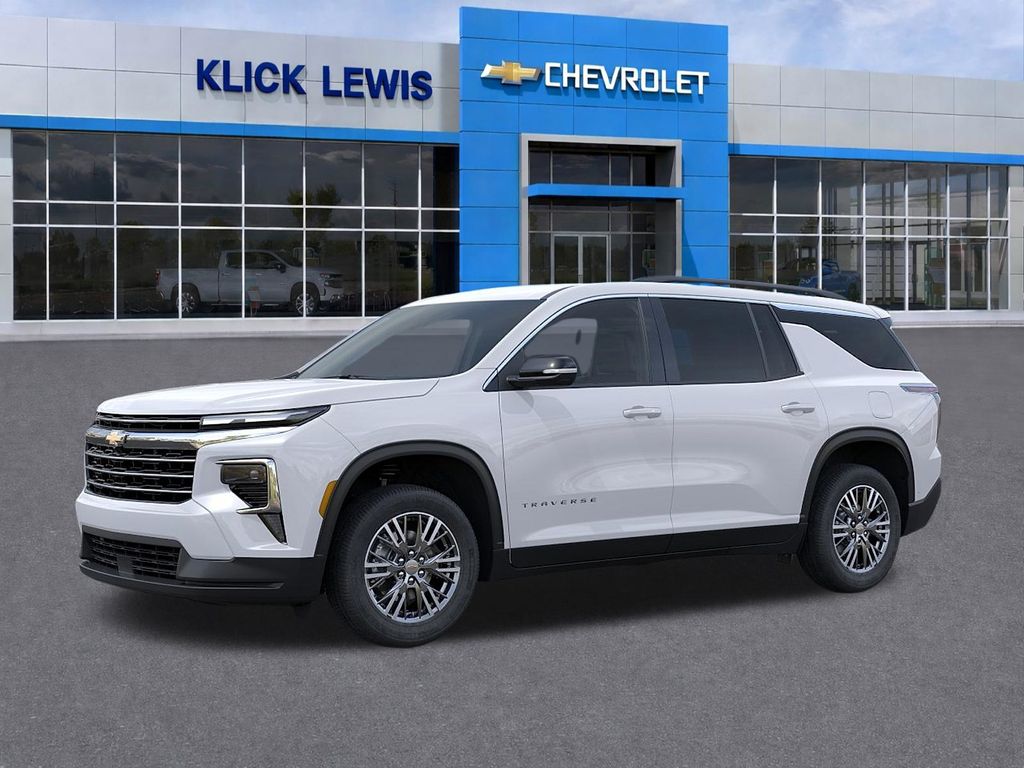 2026 Chevrolet Traverse LT White at Klick Lewis Buick Chevrolet