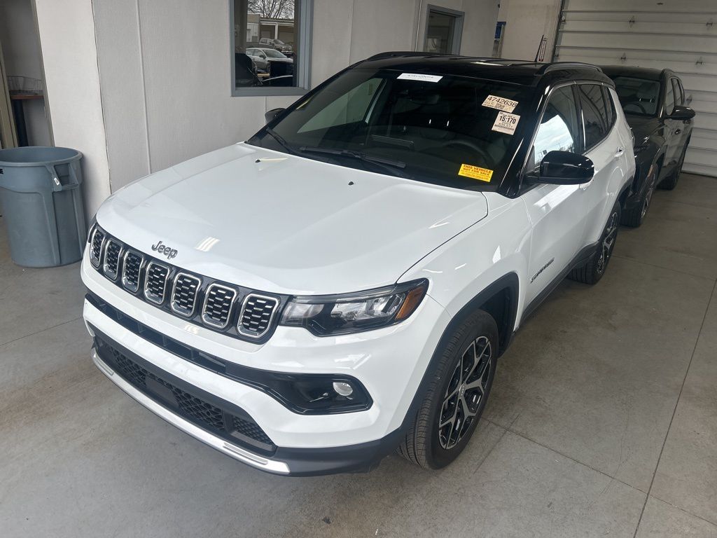 Bright White Clearcoat 2024 Jeep Compass Limited 4WD SUV / Crossover Four-Wheel Drive 8-Speed Automatic