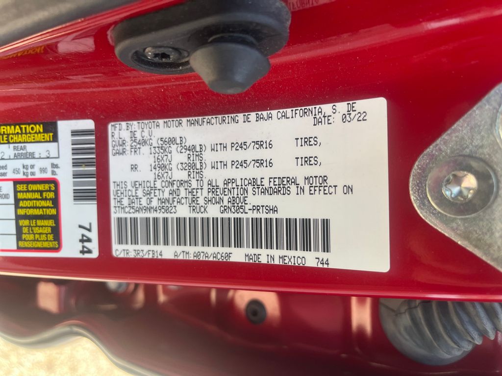 2022 Toyota Tacoma SR photo