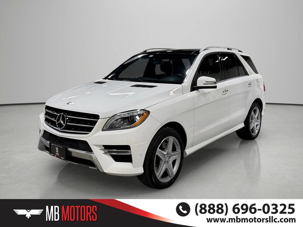White 2015 Mercedes-Benz M-Class ML 400 4MATIC SUV / Crossover All-Wheel Drive 7-Speed Automatic