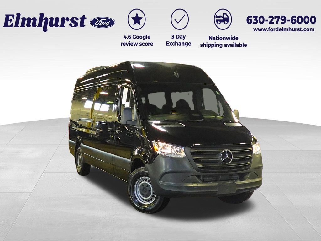 Jet Black 2025 Mercedes-Benz Sprinter 2500 170 High Roof Passenger Van RWD Van Rear-Wheel Drive 9-Speed Automatic