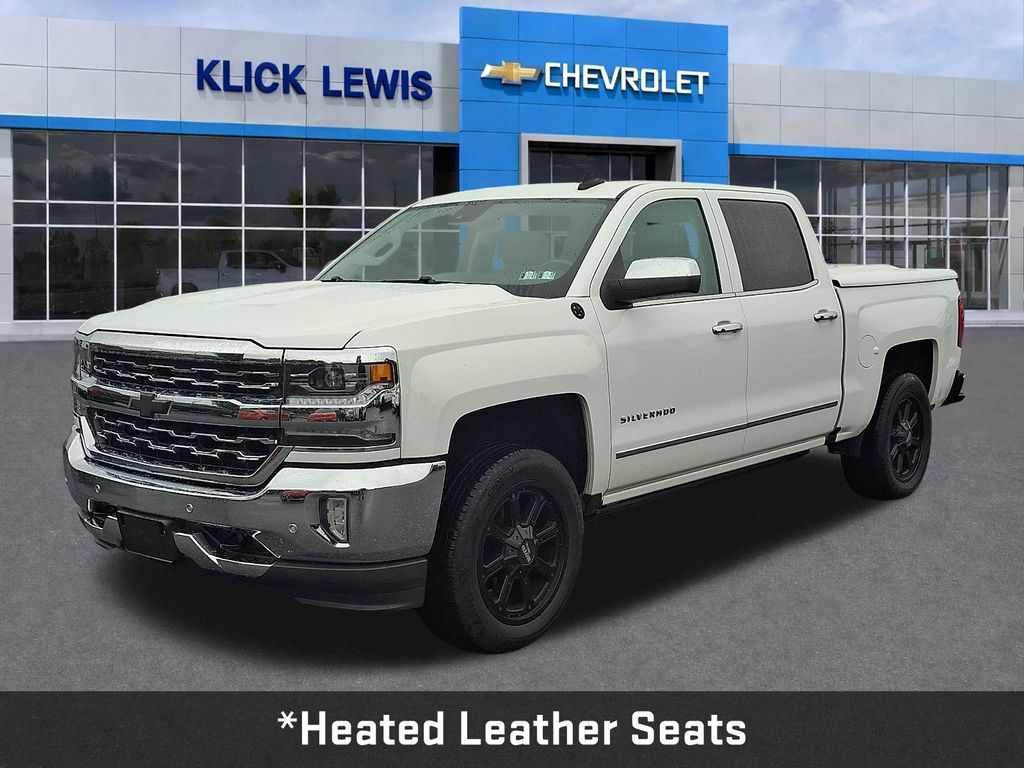 2018 Chevrolet Silverado 1500 LTZ White at Phil Fitts Ford